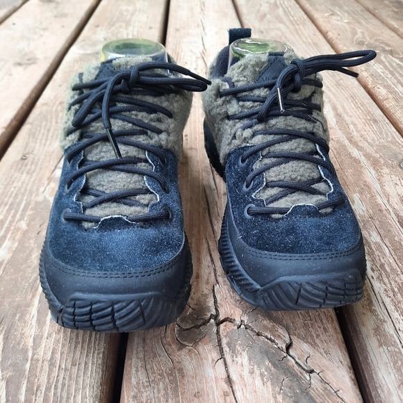 Merrell MQM Ace Fleece 1TRL Black/Olive Suede Leather Wool Trail Shoes Size 7 - Picture 5 of 16